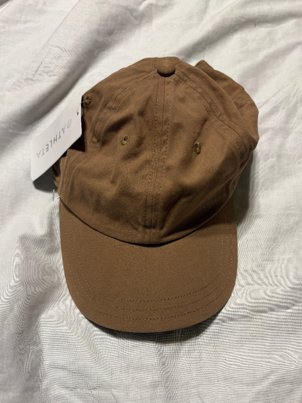NWT Athleta Relaxed Cap Minimalist Tan Earth Tone Adjustable Strapback Hat